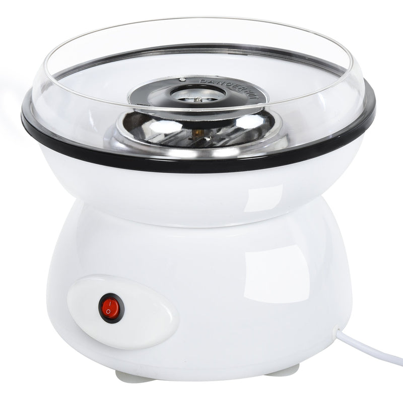 HOMCOM Candyfloss Machine 450W Non-Stick - White
