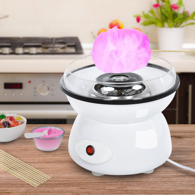 HOMCOM Candyfloss Machine 450W Non-Stick - White