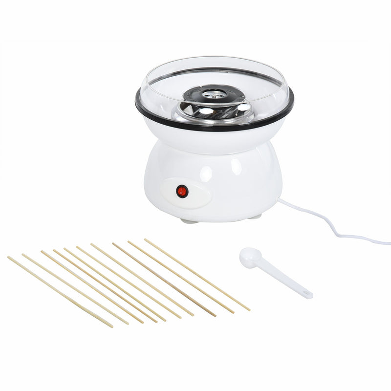 HOMCOM Candyfloss Machine 450W Non-Stick - White