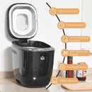 HOMCOM Break Maker Digital 550W 12-in-1 Programmed Bread Machine with 13-Hour Delay Timer 60 Minutes Keep Warm Function Non-stick Pan 3 Crust Colors 2 Loaf Size Black Timing and Warming