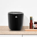 HOMCOM Break Maker Digital 550W 12-in-1 Programmed Bread Machine with 13-Hour Delay Timer 60 Minutes Keep Warm Function Non-stick Pan 3 Crust Colors 2 Loaf Size Black Timing and Warming