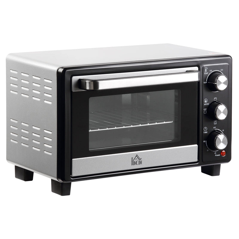 HOMCOM Mini Oven & Grill - Silver