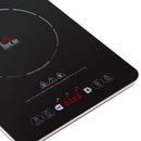 HOMCOM Portable Induction Hob Induction Cooker 2000W Single Hot Plate Electric Cooktop with 8 Power & Temperature Levels 4H Timer Child Lock Sensor Touch LED Display Ceramic Glass Panel Temp