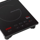 HOMCOM Induction Hob Portable Induction Cooker 2000W Single Hot Plate Electric Cooktop with 8 Power & Temperature Levels 4H Timer Child Lock Sensor Touch LED Display Ceramic Glass Panel