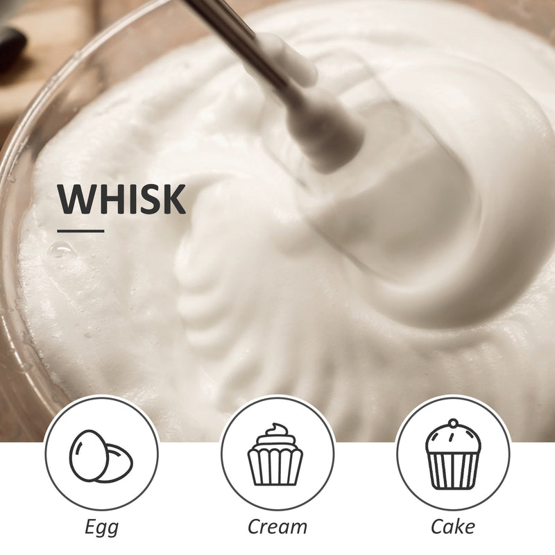 HOMCOM Immersion Hand Blender 1000W, 4 In 1 Handheld Stick Blender with Measuring Cup, Egg Whisk, Chopper Bowl