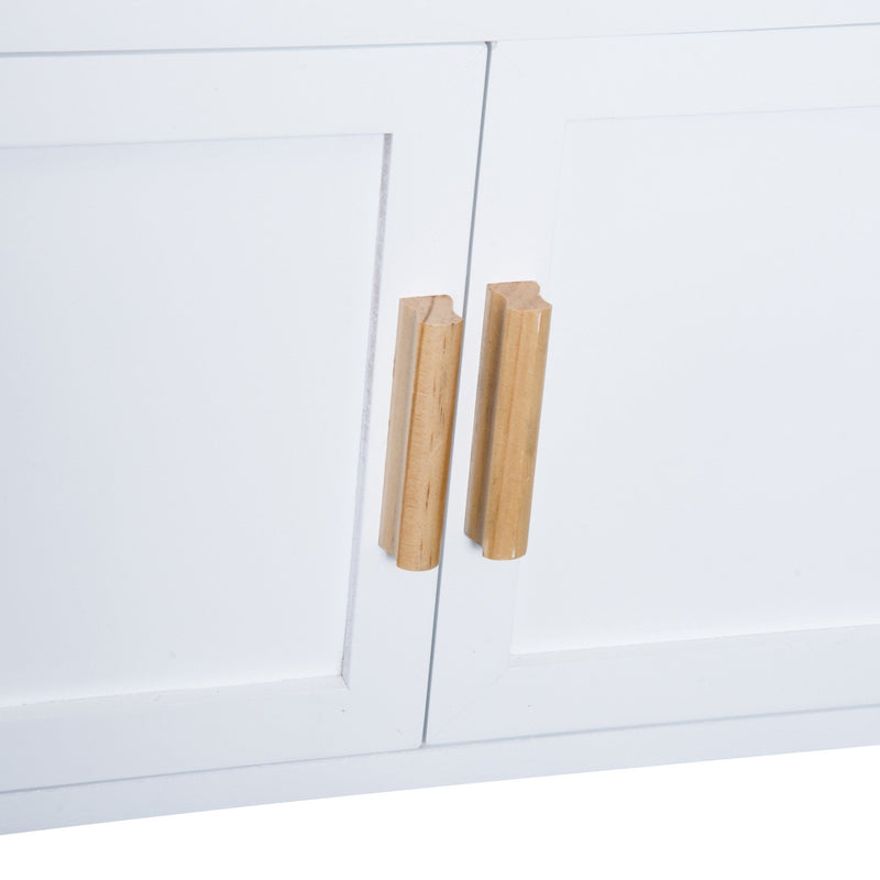 HOMCOM Rolling Kitchen Cart -White