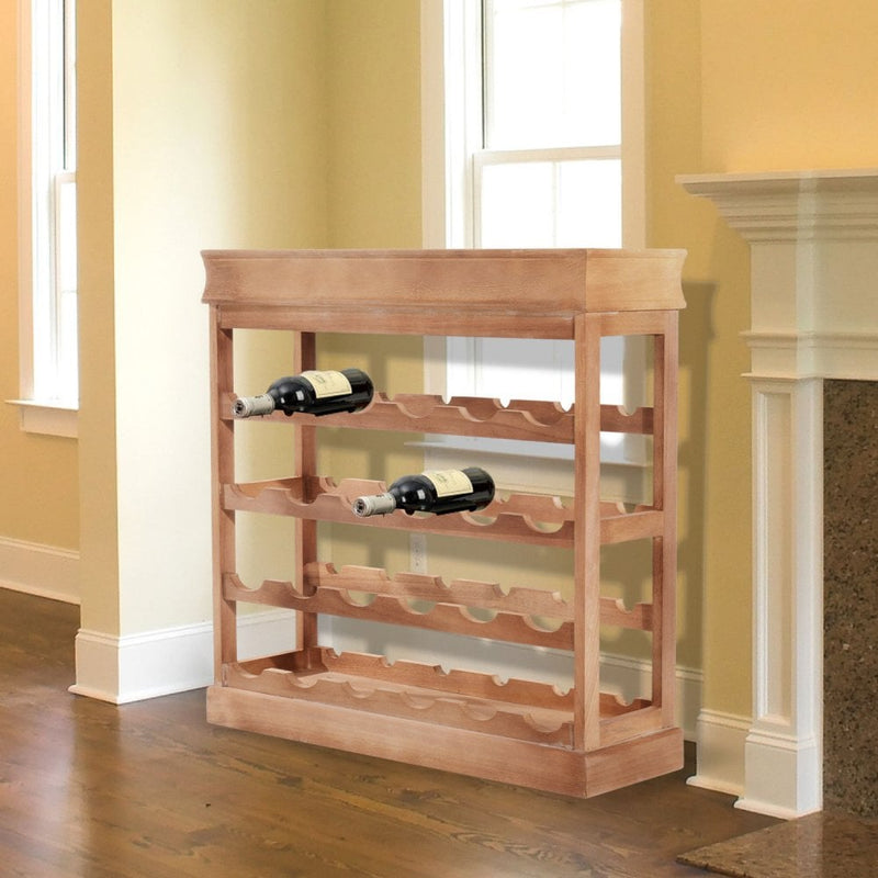 Wine Rack,70Wx22.5Dx70H cmx 24 Bottles  4-tier-Wood