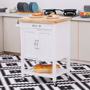 Kitchen Island W/ Drawer-White/Oak Colour