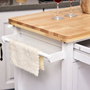 Kitchen Island W/ Drawer-White/Oak Colour
