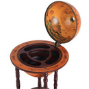 Globe Shaped Vintage Retro Style Drink Cabinet Mini Bar with Wheels