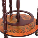 Globe Shaped Vintage Retro Style Drink Cabinet Mini Bar with Wheels