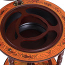 Globe Shaped Vintage Retro Style Drink Cabinet Mini Bar with Wheels