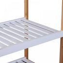 HOMCOM Kitchen Trolley, Bamboo/MDF Board, 74.5H Cm