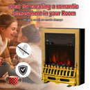 HOMCOM LED Flame Electric Fire Place 2000W Coal Burning Effect Heat-Golden