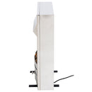 HOMCOM LED Flame Electric Fire Place-Stainless Steel 2KW Pebble Burning Effect Heater Indoor Stove Lighting