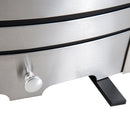 HOMCOM LED Flame Electric Fire Place-Stainless Steel 2KW Pebble Burning Effect Heater Indoor Stove Lighting