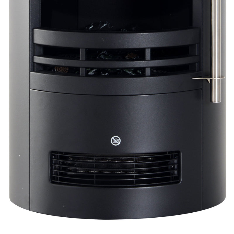 HOMCOM Electric Fireplace Heater 900W/1800W-Black