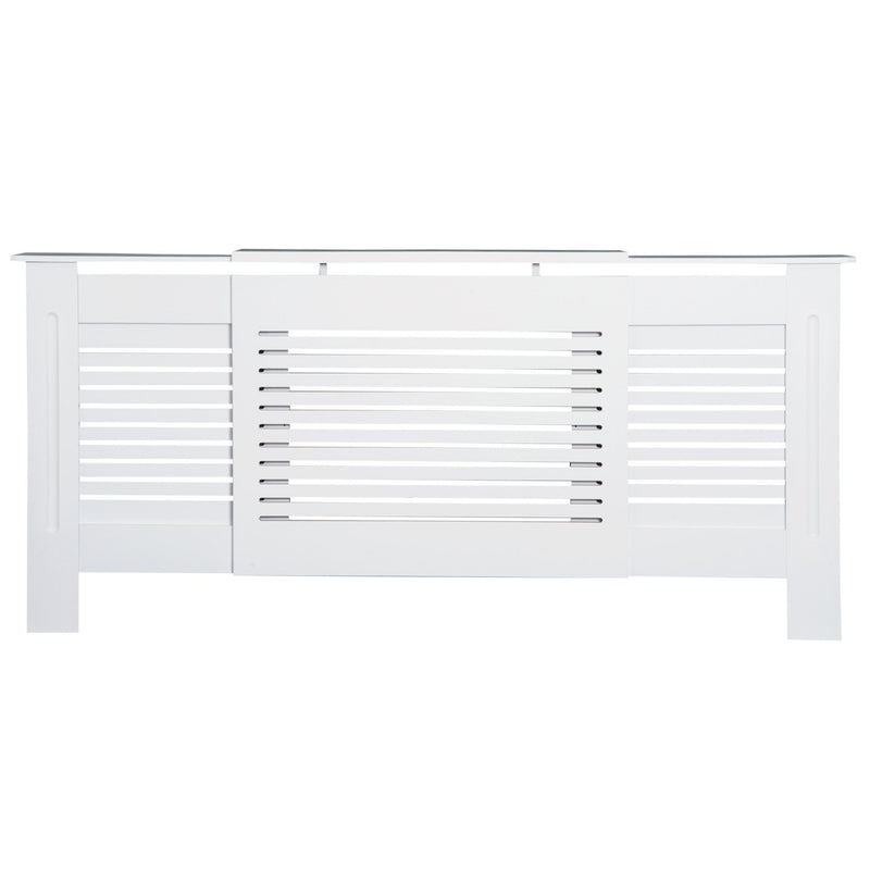 HOMCOM Extendable MDF Radiator Cover MDF-White