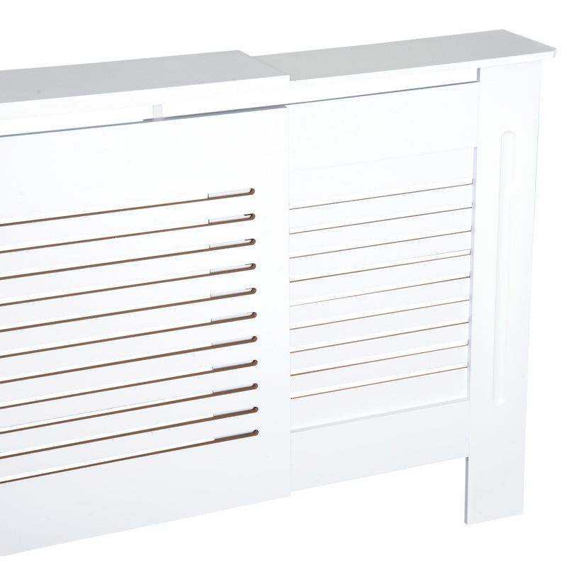 HOMCOM Extendable MDF Radiator Cover MDF-White