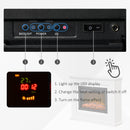 HOMCOM-Electric Fireplace Suite with Remote Control, 1kW/2kW Freestanding Fireplace Heater with Flame Effect, Overheat Protection, 7-day Programmable Timer Safe Cut-Off