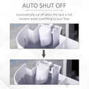 HOMCOM 20L/Day 8000ML Portable Dehumidifier 3 Modes Auto Shut Off Silent Moisture Air Cleaner for Basement, Bedroom, Bathroom, Living Room, RV