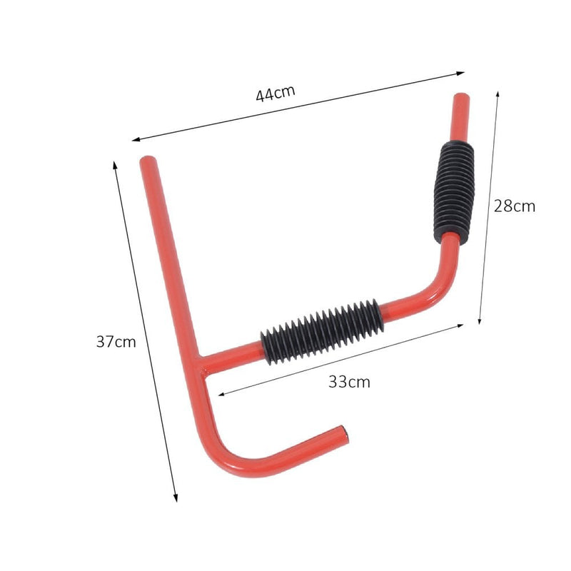 HOMCOM Canoe/Kayak Aluminum Wall Mount Hangers - Red