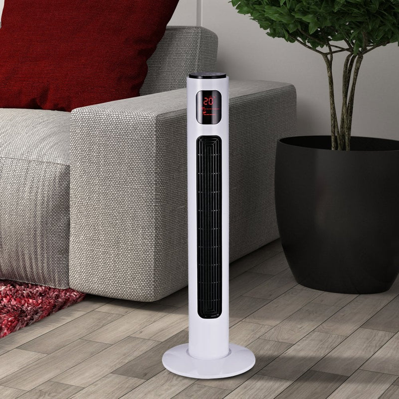 HOMCOM Tower Fan 96cm - White