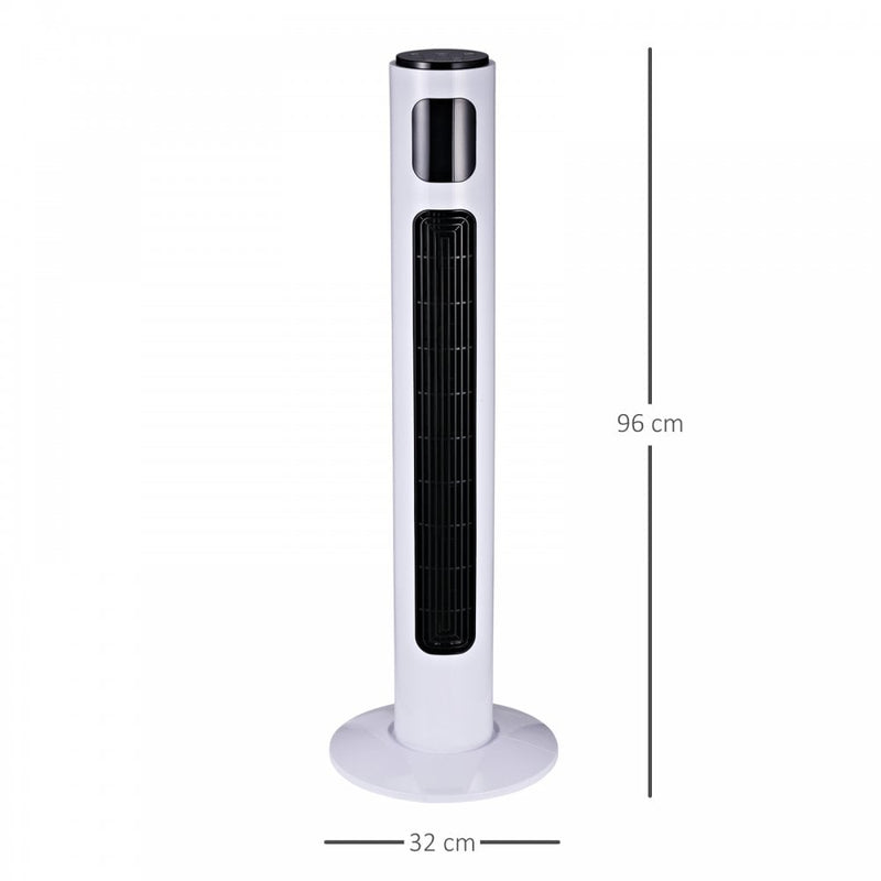 HOMCOM Tower Fan 96cm - White