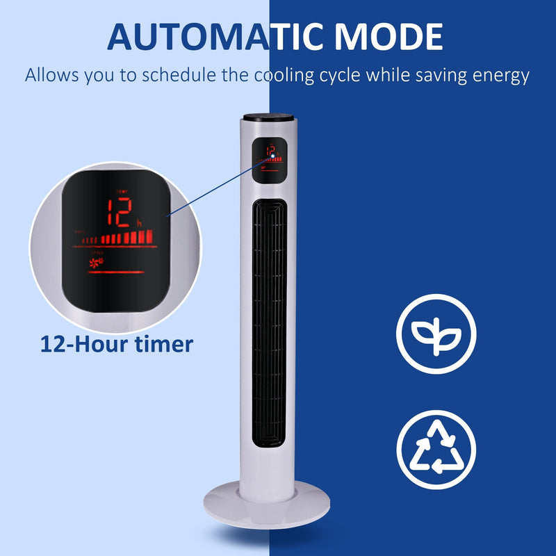 HOMCOM Tower Fan 96cm - White