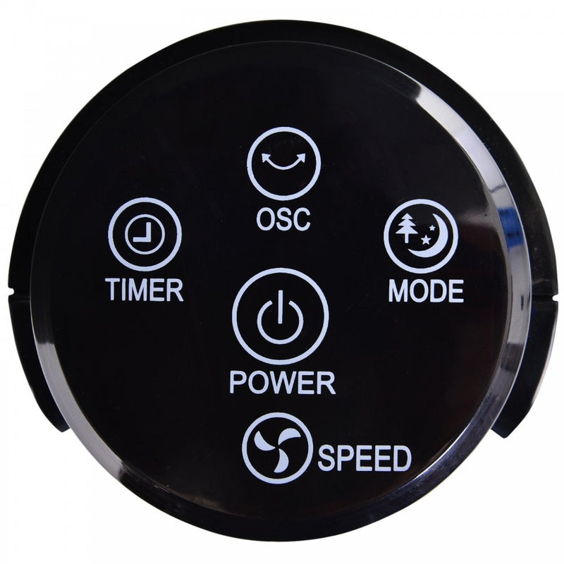 HOMCOM ABS 3-Speed Oscillating Tower Fan w/ Remote Black