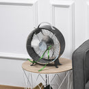 HOMCOM 26cm Electrical Table Desk Fan 2-Speed Portable for Home Office,Black