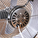 HOMCOM 26cm Electrical Table Desk Fan with 2-Speed  Portable Personal Cooling Fan for Home Office Dorm, White Office,White