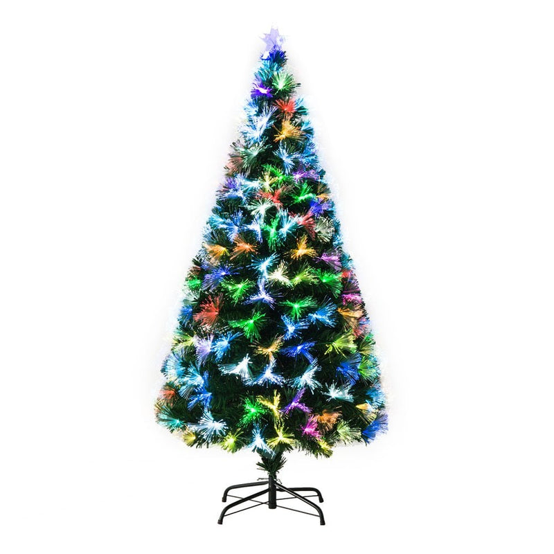 1.5m Pre-Lit Artificial Christmas Tree - Green