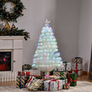 HOMCOM 4ft White Pre-Lit  Artificial Christmas Tree