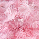 4FT Pop-up Artificial Christmas Tree Holiday Xmas Holiday Tree Decoration with Automatic Open for Home Party, Pink w/