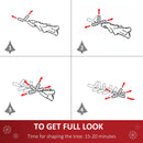 Dark Green 4ft Artificial Snow Dipped Christmas Tree Xmas Pencil Tree Holiday Home Indoor Decoration With Foldable Feet White Berries