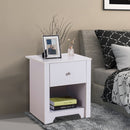 HOMCOM 53Wx42.5Dx59H cm Bedside Table-White |