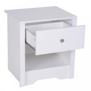 HOMCOM 53Wx42.5Dx59H cm Bedside Table-White |