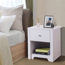 HOMCOM 53Wx42.5Dx59H cm Bedside Table-White |