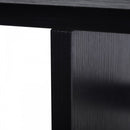 Particle Board Mobile Open Wardrobe On Wheels Black