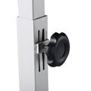 Multipurpose Overbed Chair Table Sofa Side Notebook Laptop Desk PC Stand Height Adjustable W/4 Castors-White/Brown