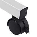 Multipurpose Overbed Chair Table Sofa Side Notebook Laptop Desk PC Stand Height Adjustable W/4 Castors-White/Brown