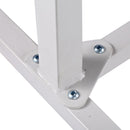 Multipurpose Overbed Chair Table Sofa Side Notebook Laptop Desk PC Stand Height Adjustable W/4 Castors-White/Brown