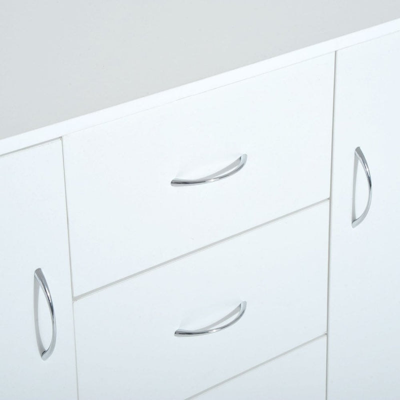 120Wx40Dx90H cm Drawer Cabinet-White