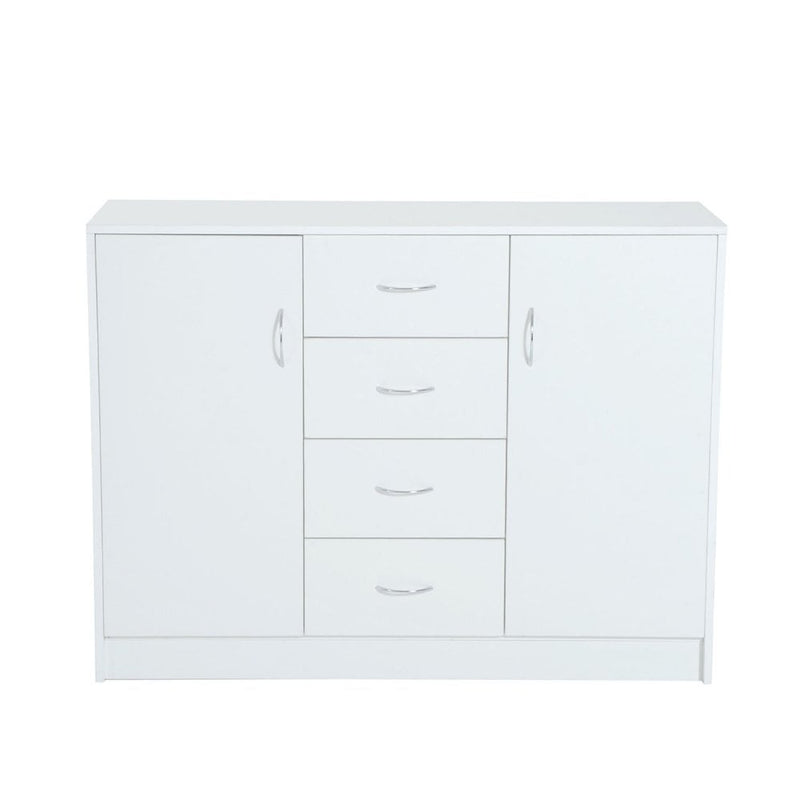 120Wx40Dx90H cm Drawer Cabinet-White