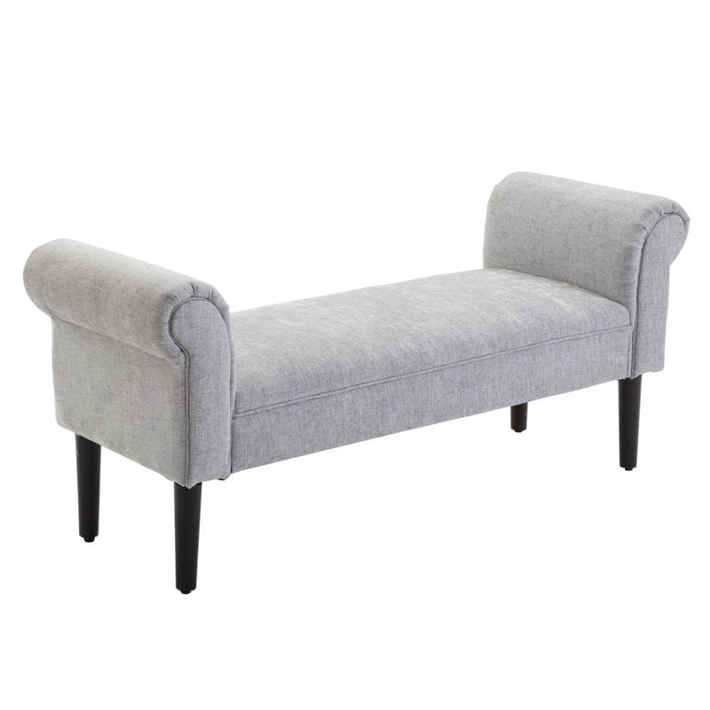 Bed End/Side Chaise Lounge Sofa - Grey