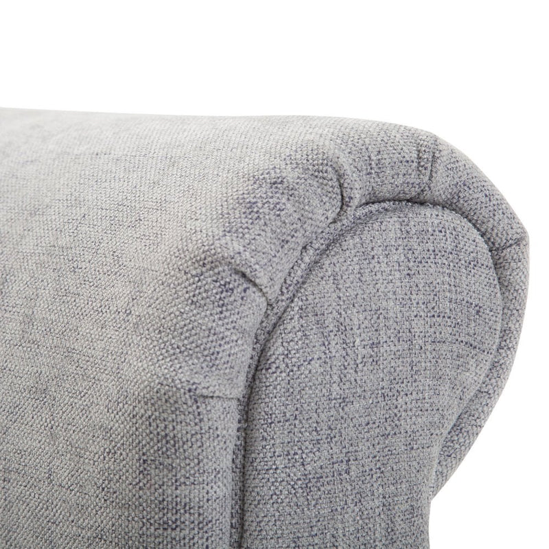 Bed End/Side Chaise Lounge Sofa - Grey