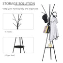 HOMCOM Coat Rack - Black