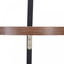 Free Standing Metal Coat Rack Stand 9 Hooks w/ Shelf - Brown