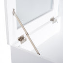 Dressing Table Desk Flip-up Mirror Multi-Purpose Large Space 2 Drawers Modern - White